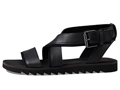 TOMS Sandały damskie Sidney Tread płaskie, Czarny, 43.5 EU