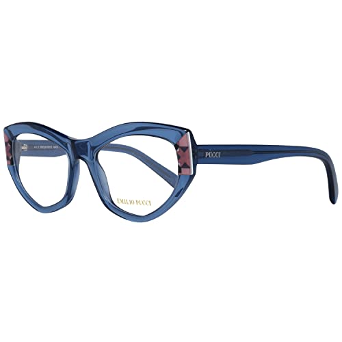 Emilio Pucci Unisex EP5065 090 53 oprawka okularów, niebieski (BLU LUC)