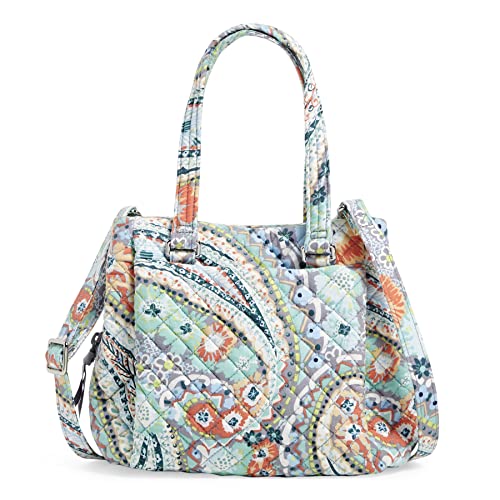 Vera Bradley Damski mini portfel z wieloma przegródkami, Citrus Paisley – bawełna z recyklingu, rozmiar uniwersalny