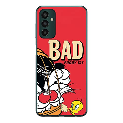 Etui Sylwester i Tweety 003 Looney Tunes Nadruk pełny Czerwony Producent: Samsung, Model: M13 4G/ M23 5G/ F23