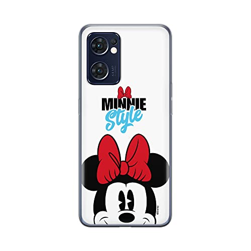 Etui Minnie 027 Disney Nadruk pełny Biały Producent: OPPO, Model: RENO 7 5G