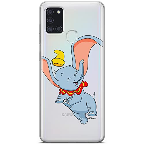 ERT GROUP etui na telefon Samsung A21s, case oryginalny i oficjalnie licencjonowany przez Disney, wzór Dumbo 015, optymalnie dopasowane, plecki z TPU częściowo przeźroczyste