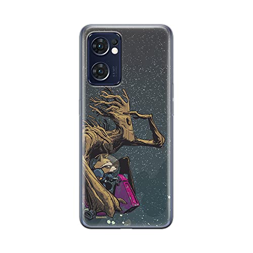 Etui Strażnicy Galaktyki 003 Marvel Nadruk pełny Granatowy Producent: OPPO, Model: RENO 7 5G