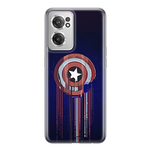 Etui Kapitan Ameryka 017 Marvel Nadruk pełny Granatowy Producent: OnePlus, Model: NORD CE 2