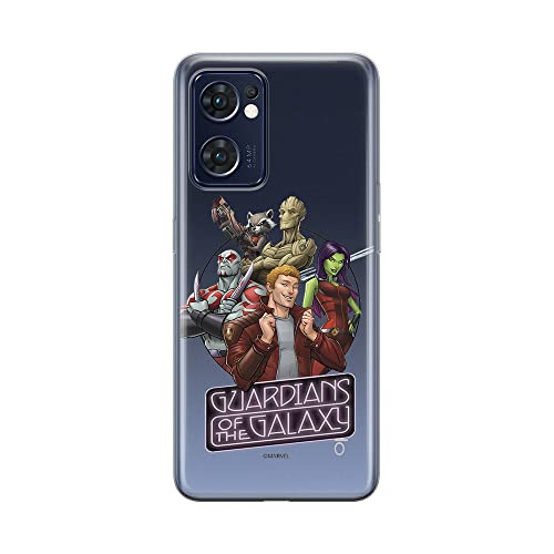 Etui Strażnicy Galaktyki 009 Marvel Nadruk częściowy Przeźroczysty Producent: OPPO, Model: RENO 7 5G