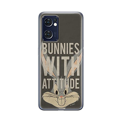 ERT GROUP etui na telefon Oppo RENO 7 5G, case oryginalny i oficjalnie licencjonowany przez Looney Tunes, wzór Bugs 007, optymalnie dopasowane, plecki z TPU