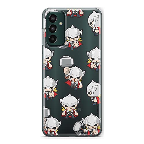 ERT GROUP etui na telefon Samsung M13 4G, case oryginalny i oficjalnie licencjonowany przez Marvel, wzór Thor 007, optymalnie dopasowane, plecki z TPU częściowo przeźroczyste