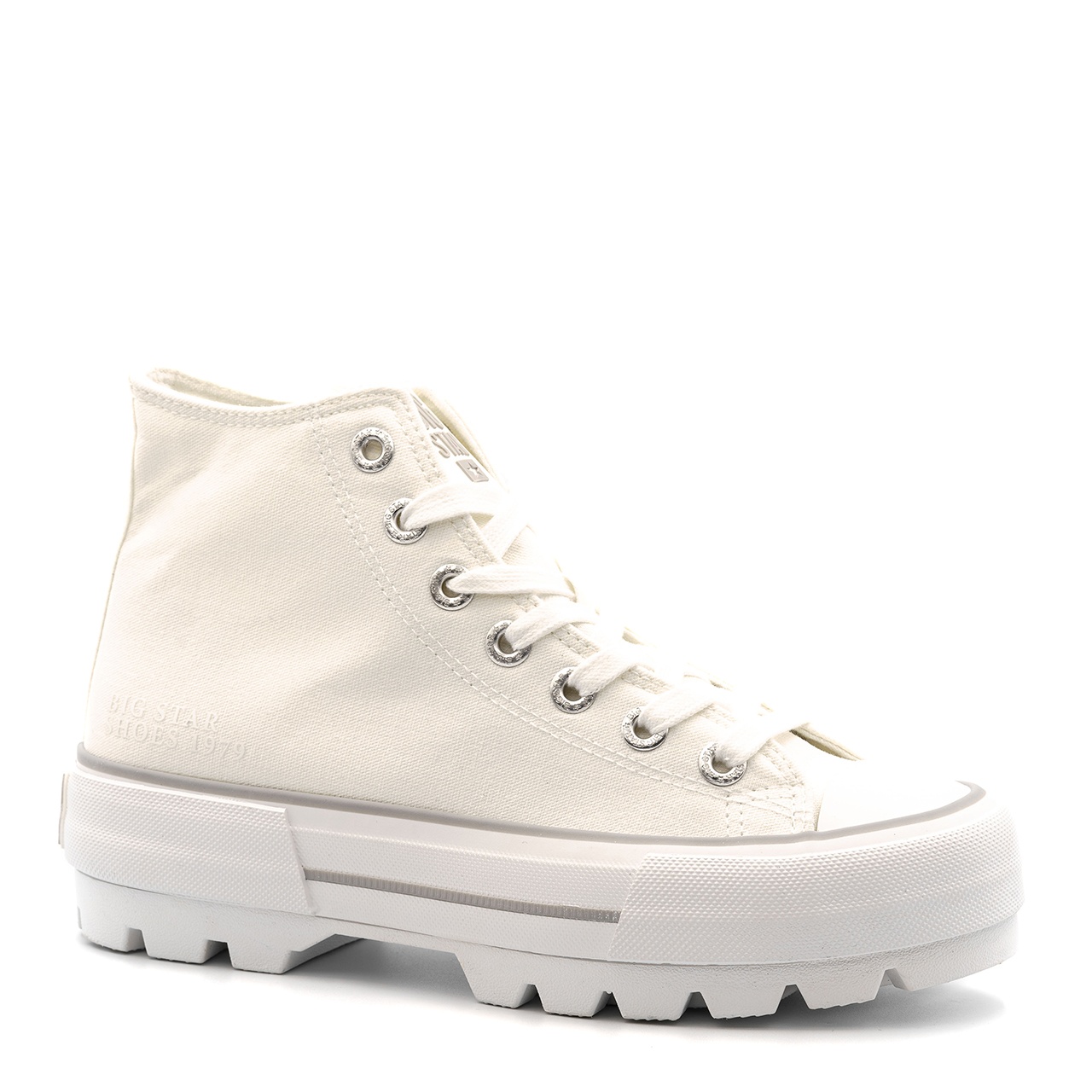 Białe wysokie trampki BIG STAR BSLL274156 - Neścior