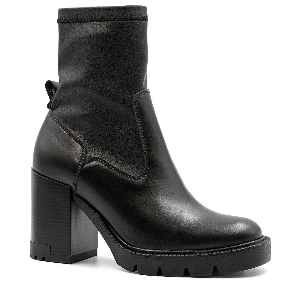 Czarne eleganckie botki CB3045/300 - Neścior