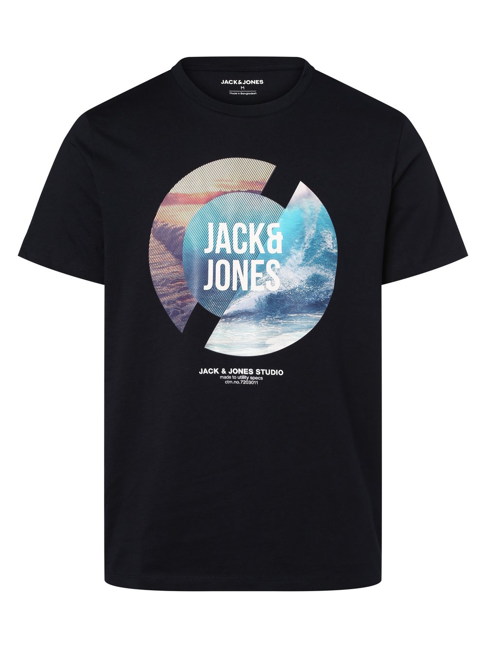 Jack & Jones - T-shirt męski  JJTresor, niebieski
