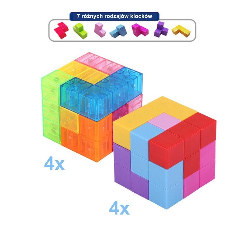 X-Bida, kostki magnetyczne Magic Magnetic Cubes, 56 el.