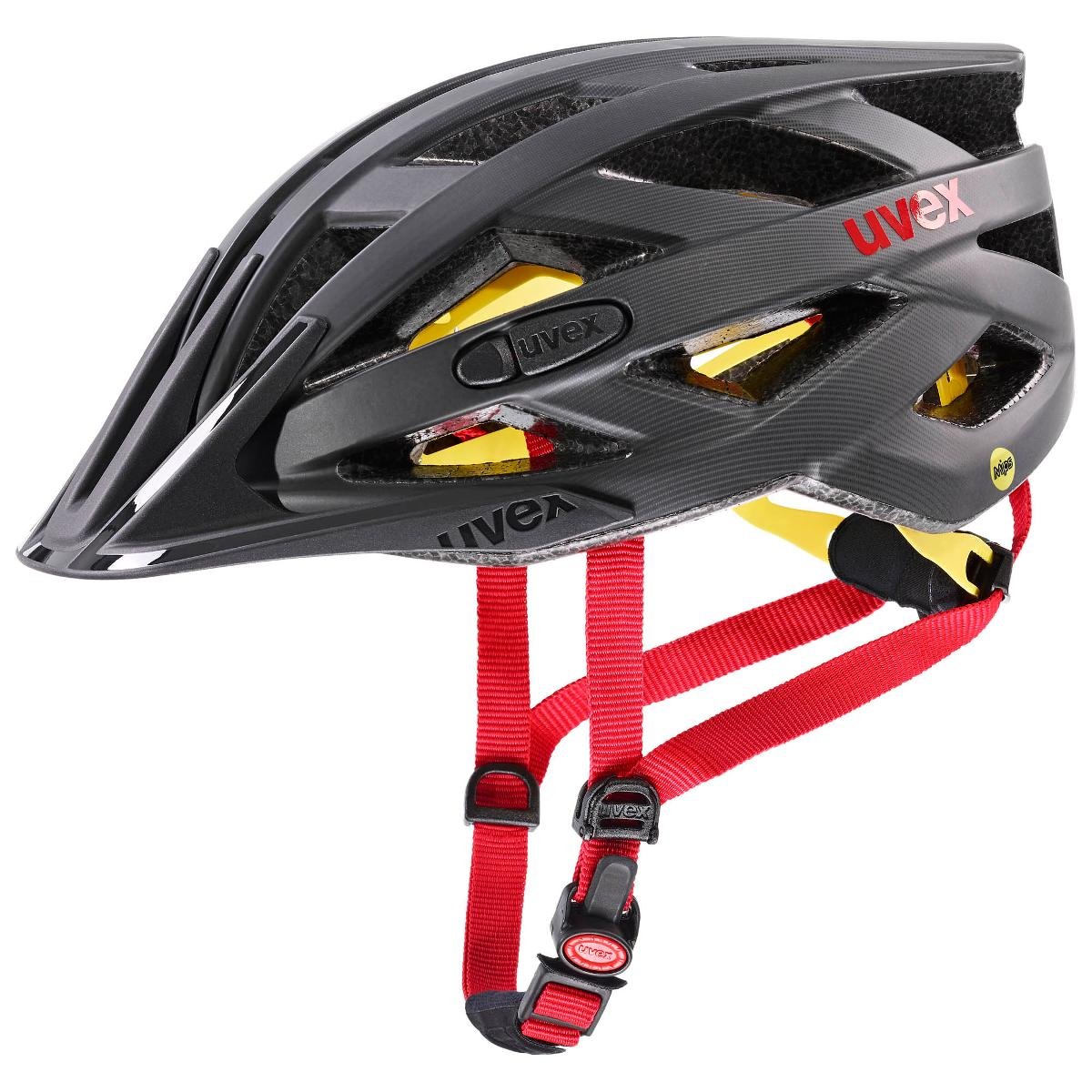 UVEX I-VO CC MIPS Helmet, titan/red matt 56-60cm 2021 Kaski miejskie i trekkingowe S4106130217
