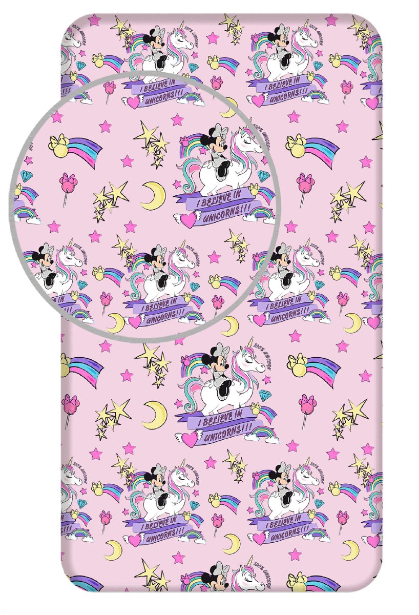 Jerry Fabrics Prześcieradło Minnie Unicorn 02