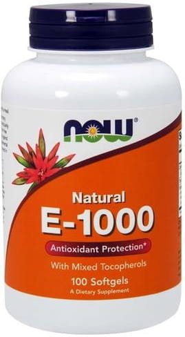 NOW Foods Witamina E-1000 Naturalna 100 kapsułek