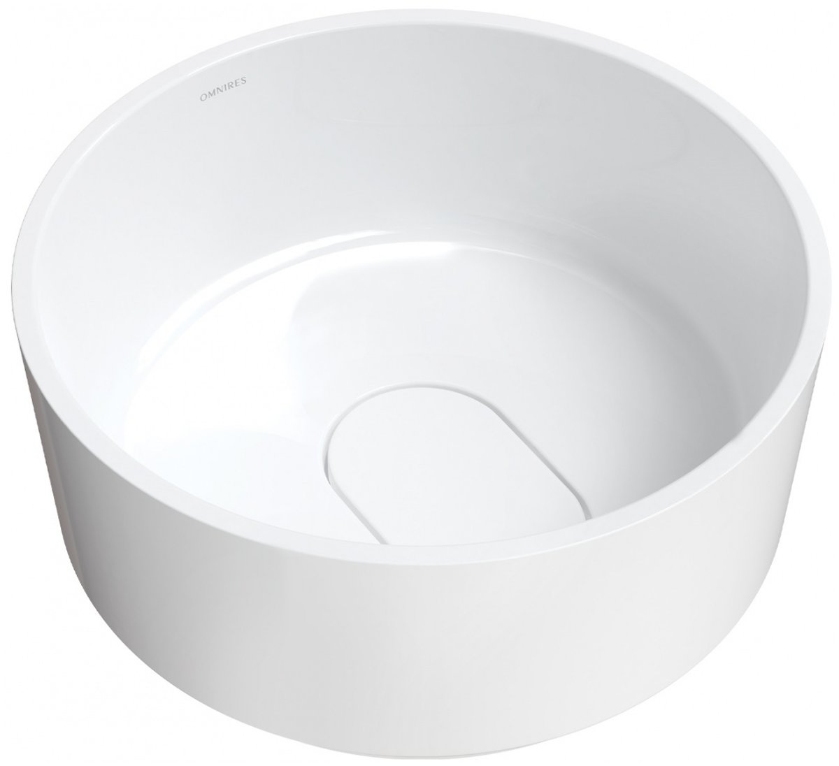 Omnires CADENCE umywalka nablatowa Marble+, 42 cm CADENCER420BP CADENCER420BP