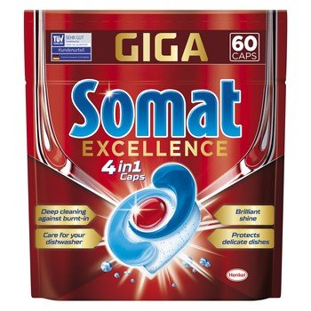 Somat Excellence 4w1 60 szt Tabletki do zmywarek doypack