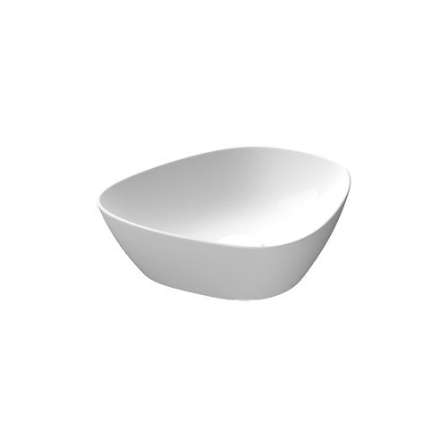 Meissen Keramik Kontra umywalka 39x37 cm nablatowa asymetryczna biała K682-007