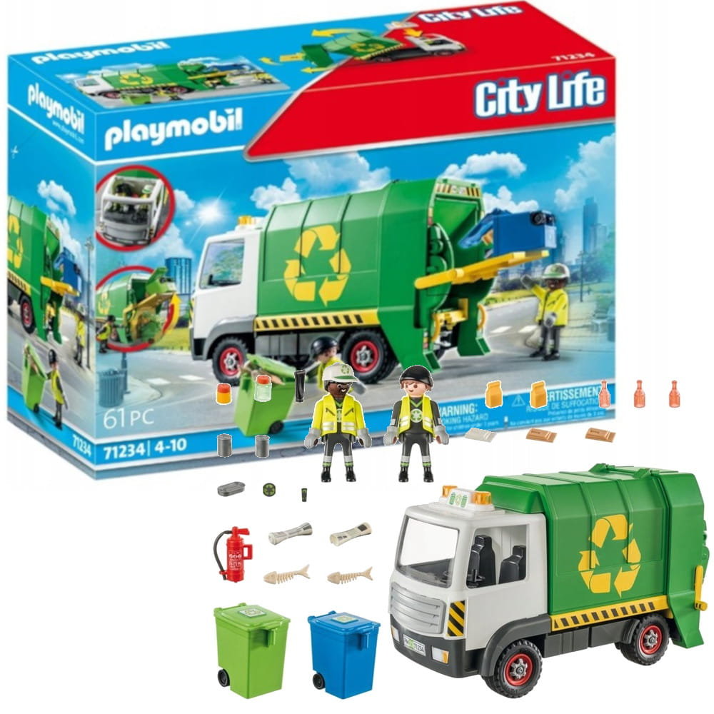 Playmobil City Action 71234 Samochód Recykling Śmieciarka