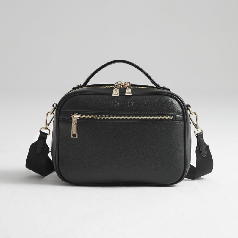 Torebka crossbody i organizer do wózka 2w1 dla Mamy VERA black