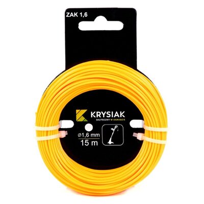 Żyłka Tnąca 1,6Mm Okrągła 15M Z Zawieszką