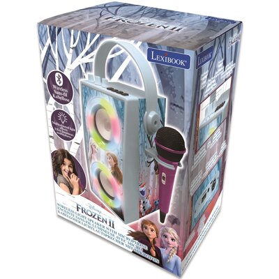Lexibook, Przenośny Głośnik Bluetooth Frozen Z Mikrofonem I Niesamowitymi Efektami Świetlnymi Btp180Fzz