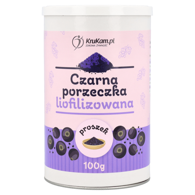 Czarna porzeczka liofilizowana proszek 100g