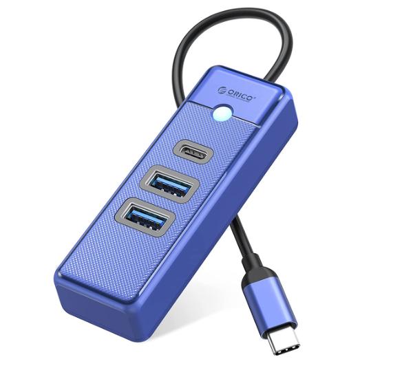 Orico PWC2U-C3-015-BL-EP USB-C 2x USB-A 3.1 + USB-C (niebieski)