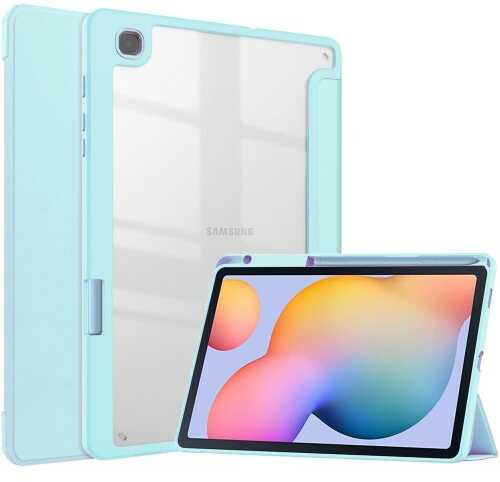 Bizon Etui Case Tab Clear Matt do Samsung Galaxy Tab S6 Lite 2022/2020, błękitne