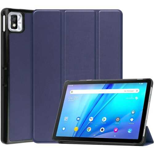 Bizon Etui Case Tab Croc do TCL Tab 10s 9080G (2021), granatowe