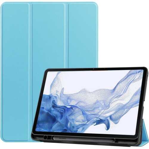 Bizon Etui Case Tab Lizard do Samsung Galaxy Tab S8 / S7, błękitne