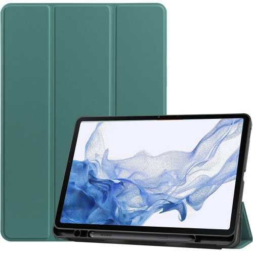 Bizon Etui Case Tab Lizard do Samsung Galaxy Tab S8 / S7, ciemnozielone