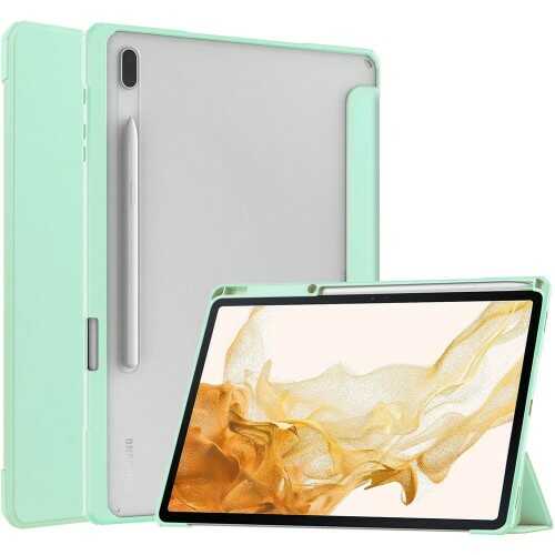 Bizon Etui Case Tab Clear Matt do Samsung Galaxy Tab S8 Plus / S7 Plus, miętowe