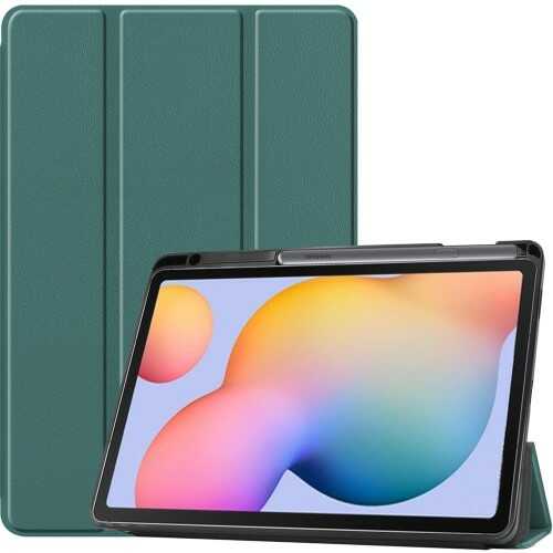 Bizon Etui Case Tab Lizard do Samsung Galaxy Tab S6 Lite 2022/2020, ciemnozielone