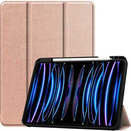 Bizon Etui Case Tab Lizard do Apple iPad Pro 11 2022/2021/2020/2018, różowozłote