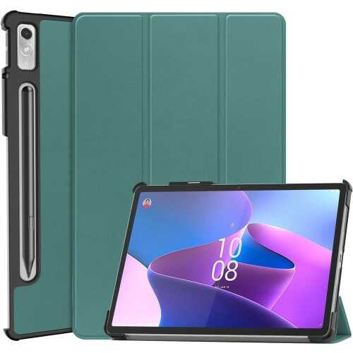 Bizon Etui Case Tab Croc do Lenovo Xiaoxin Pad Pro 2022 / P11 Pro Gen 2, ciemnozielone