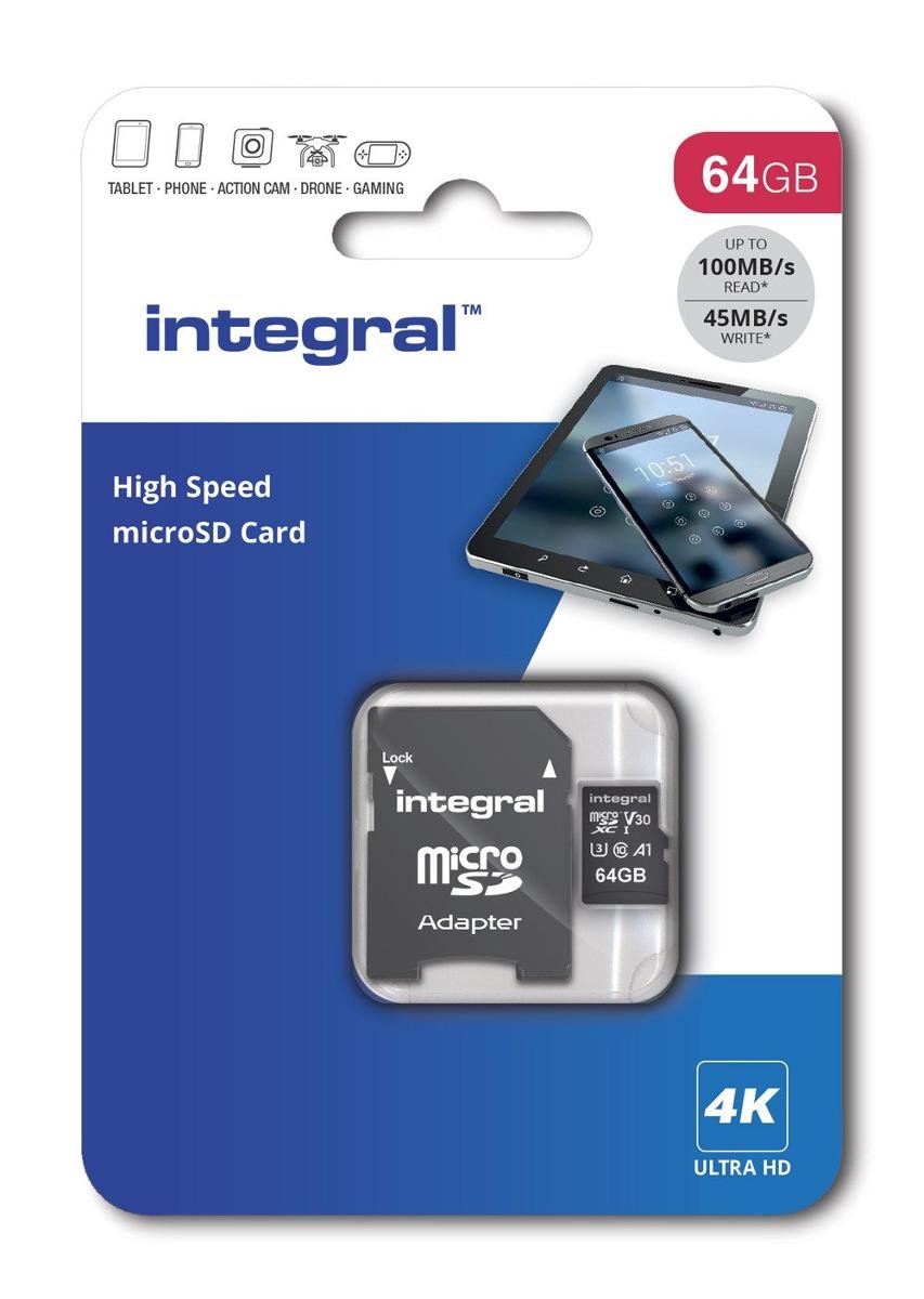 Integral Ultima Pro MicroSDXC 64GB UHS-I/U3 A1 V30 43180-uniw 43180-uniw