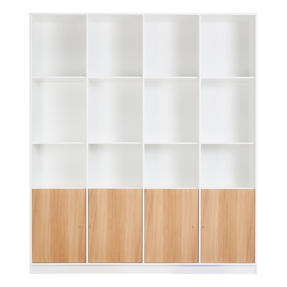 Biało-naturalny regał w dekorze dębu 176x199 cm Mistral – Hammel Furniture
