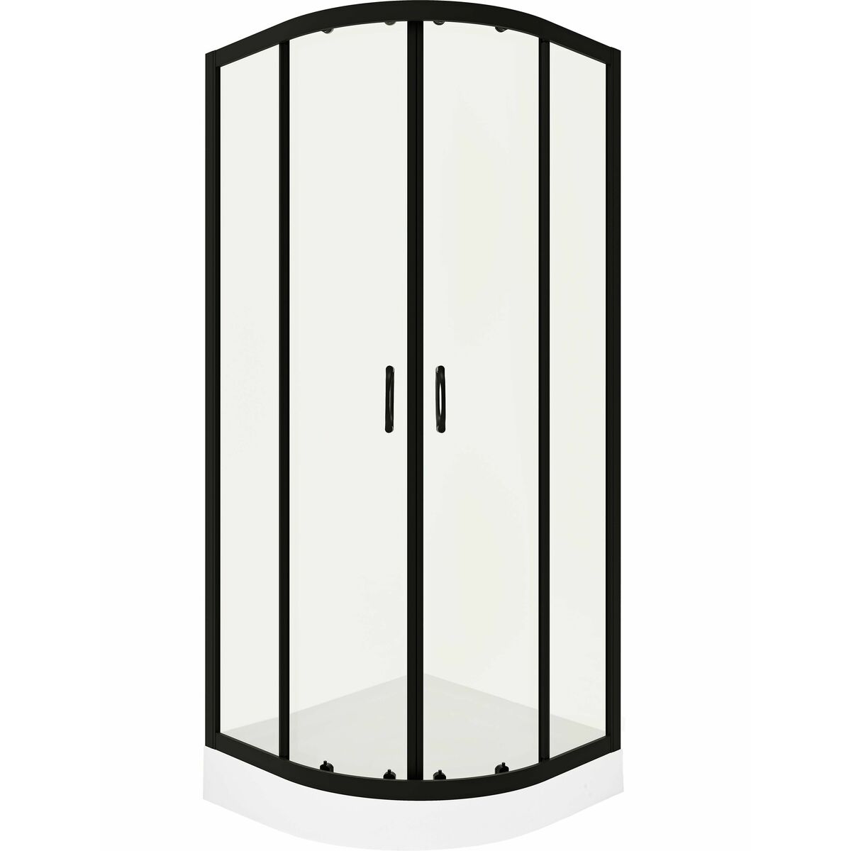 Kabina prysznicowa z brodzikiem Kama Black 90 x 90 Liveno