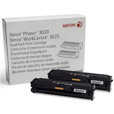 Tonery Oryginalne Xerox 3020 (106R03048) (Czarne) (dwupak)|Darmowa Wysyłka w 24h