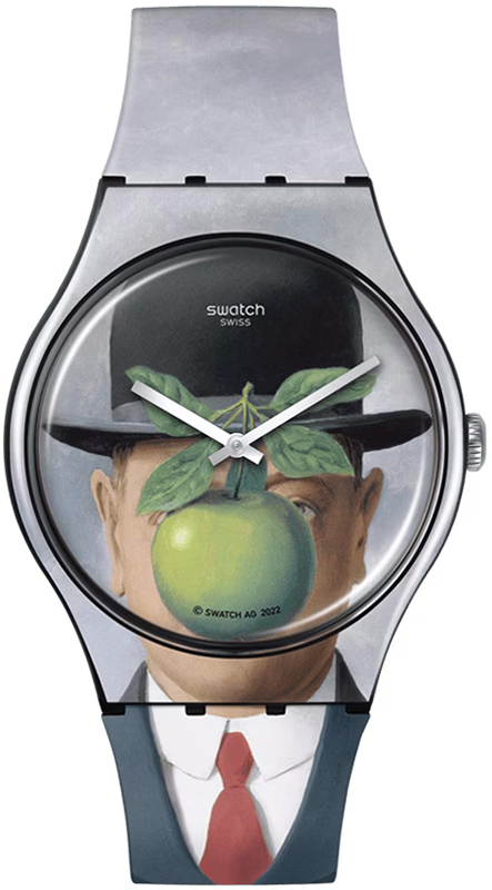 Zegarek Swatch SUOZ350 LE FILS DE LHOMME BY RENE MAGRITTE
