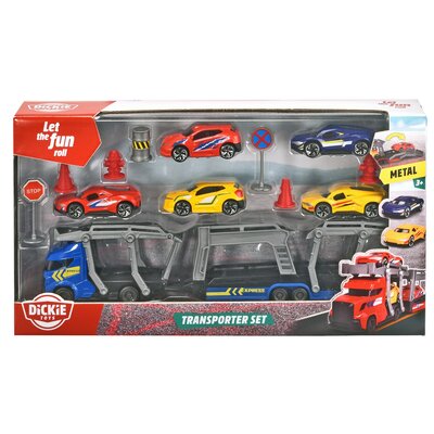 Dickie Toys City Zestaw z lawetą i autami