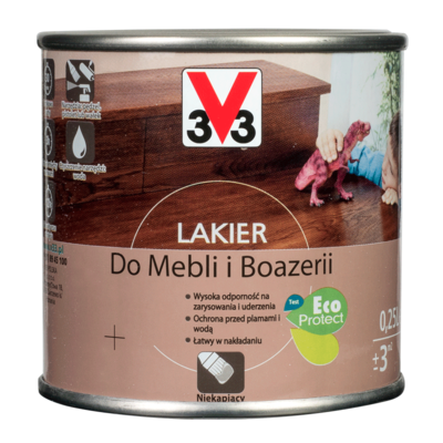 Lakier do mebli połysk 0,25 l bezbarwny