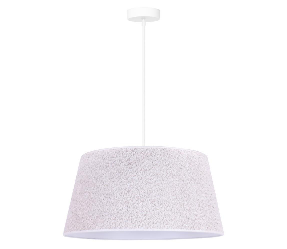 Duolla - Żyrandol na lince BOUCLE 1xE27/15W/230V śr. 50 cm biały