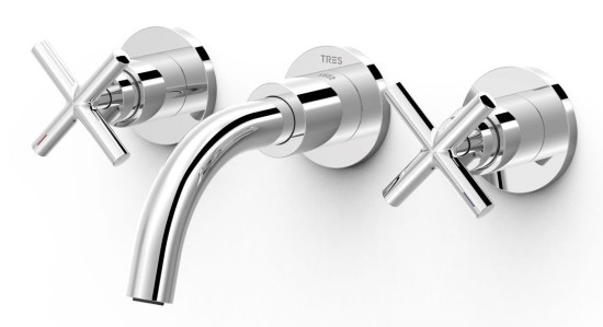 Bateria podtynkowa TRES Montblanc Chrom 28330001