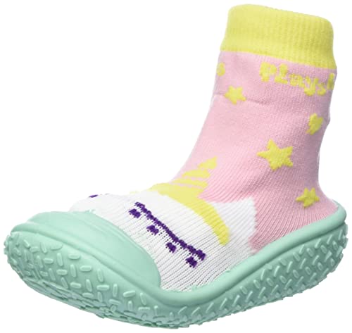 Playshoes Skarpety do wody, dla chłopców i dziewczynek, miętowe jednorożce, rozmiar 24/25, Miętowy jednorożec, 24-25