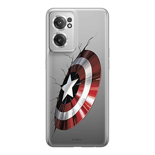 Etui Kapitan Ameryka 023 Marvel Nadruk częściowy Przeźroczysty Producent: OnePlus, Model: NORD CE 2