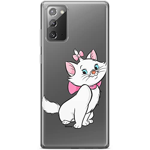 ERT GROUP etui na telefon Samsung GALAXY NOTE 20, case oryginalny i oficjalnie licencjonowany przez Disney, wzór Marie 007, optymalnie dopasowane, plecki z TPU częściowo przeźroczyste