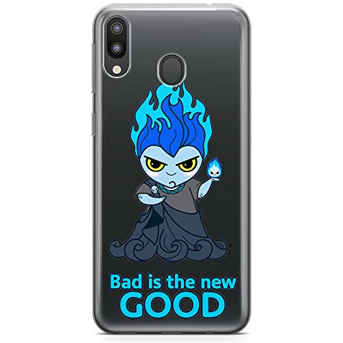 ERT GROUP etui na telefon Samsung M20, case oryginalny i oficjalnie licencjonowany przez Disney, wzór Hades 001, optymalnie dopasowane, plecki z TPU częściowo przeźroczyste