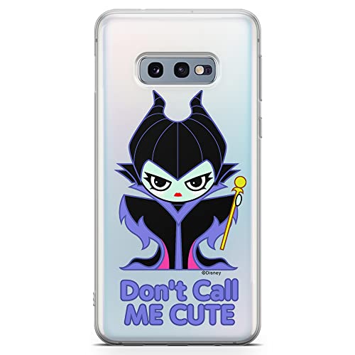 ERT GROUP etui na telefon Samsung S10e, case oryginalny i oficjalnie licencjonowany przez Disney, wzór Maleficent 003, optymalnie dopasowane, plecki z TPU częściowo przeźroczyste