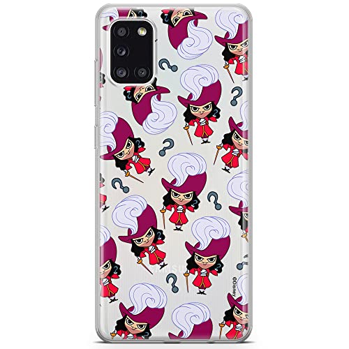 ERT GROUP etui na telefon Samsung A31, case oryginalny i oficjalnie licencjonowany przez Disney, wzór James Hook 002, optymalnie dopasowane, plecki z TPU częściowo przeźroczyste